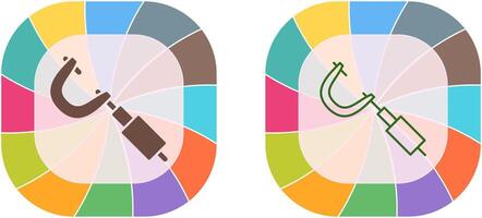 Mikrometer Symbol Design vektor