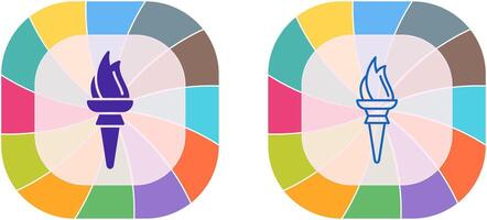 Fackel-Icon-Design vektor