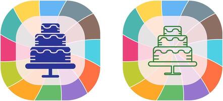Kuchen-Icon-Design vektor
