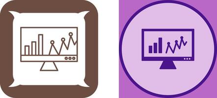 online Statistiken Symbol Design vektor