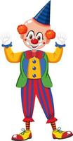 lustige Clown-Cartoon-Figur vektor