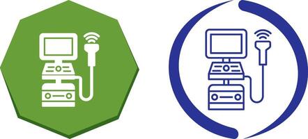 Ultraschall Maschine Symbol Design vektor