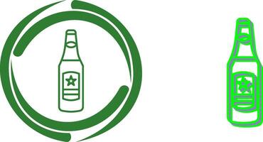 Bier Flasche Symbol Design vektor