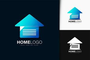 Home-Dokument-Logo-Design vektor