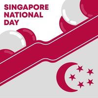 platt singapore nationell dag illustration bakgrund vektor