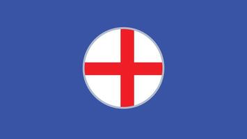 England Flagge Emblem europäisch Nationen 2024 Teams Länder europäisch Deutschland Fußball Symbol Logo Design Illustration vektor