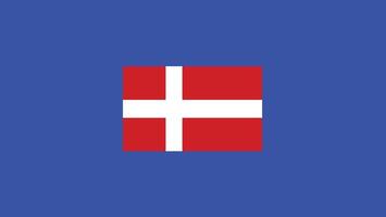 Dänemark Flagge Symbol europäisch Nationen 2024 Teams Länder europäisch Deutschland Fußball Logo Design Illustration vektor