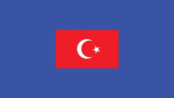 turkiye flagga europeisk nationer 2024 lag länder europeisk Tyskland fotboll symbol logotyp design illustration vektor