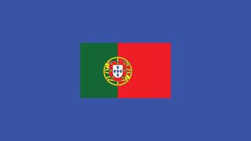 portugal flagga europeisk nationer 2024 lag länder europeisk Tyskland fotboll symbol logotyp design illustration vektor