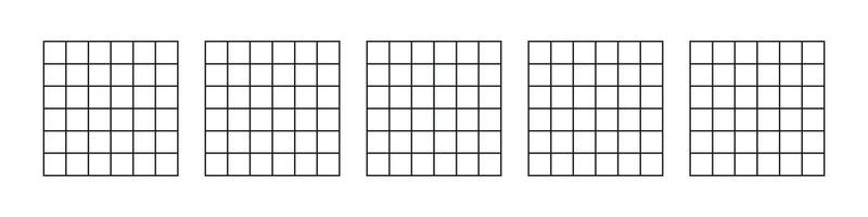 Gitter Muster Platz Linien zum Notizbuch oder Graph. eben Illustration isoliert auf Weiß Hintergrund. vektor