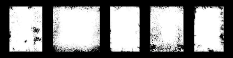 årgång ångest täcka över med repor och grunge textur i svart och vit. platt illustration isolerat vektor