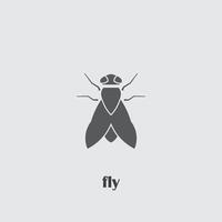 Fly-Logo-Design vektor