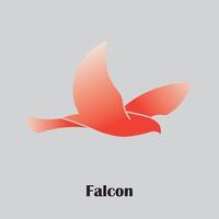 Falke Logo mit Gradient Farbe vektor