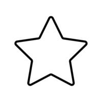 schwarz Gliederung Star Symbol Clip Art Illustration vektor