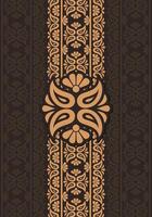 lyx gränser årgång batik ramar design element guld dekorativ hälsning bröllop inbjudan mall vektor