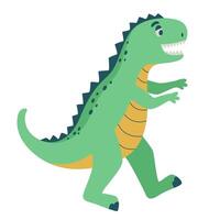 brüllen Dinosaurier T-Rex Typografie zum drucken auf Tee. cool Dino Tyrannosaurier perfekt zum Dekoration, Kindergarten T-Shirt, Kinder Kleidung, Einladung, einfach Kind Design. Illustration isoliert vektor