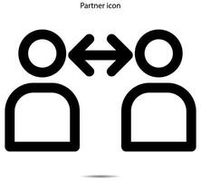 Partner Symbol, Illustrator auf Hintergrund vektor