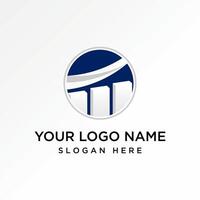 Logo Design Grafik Konzept kreativ Prämie abstrakt einzigartig Lager Bar Pfeil Diagramm oder Handel auf Kreis. verbunden Finanzen Geschäft wachsen erhöhen, ansteigen vektor
