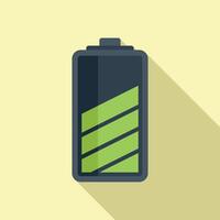 Zelle Batterie Laden Symbol eben . elektrisch liefern vektor