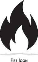 Feuer Flamme Symbol mit Verbrennung vektor