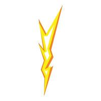 fara energi ikon tecknad serie . form volt blitz vektor