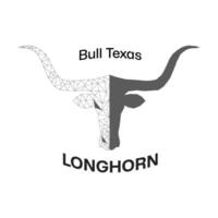 das Longhorn Stier ist ein Symbol von Texas vektor