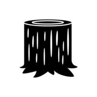 stubbe ikon . träd stump illustration tecken. trä symbol eller logotyp. vektor