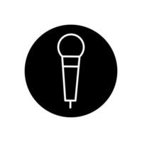Mikrofon Symbol . mic Illustration unterzeichnen. Karaoke Symbol. Audio- Logo. vektor
