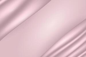 textur av silke, satin, draperi tyg på lyxig bakgrund. portiere, material för ridå delikat rosa beige vektor