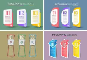 xmodern textrutemall, infographics banner vektor