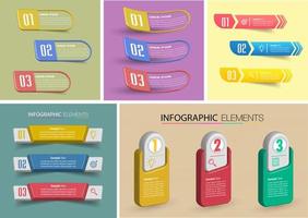 xmodern textrutemall, infographics banner vektor