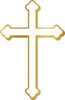 kristen korsa celtic korsa krucifix, kristen korsa, kristendom, guld, gyllene korsa vektor