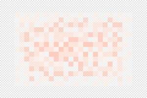 censorblur effekt pixel textur på transparent bakgrund. hud tona färgad mosaik- mönster dölja ansikte, naken kropp, text eller annan oönskade, förbjuden eller Integritet innehåll. vektor