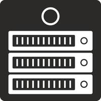 lagring data ikon symbol bild för databas illustration vektor