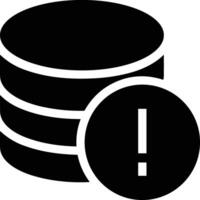 lagring data ikon symbol bild för databas illustration vektor