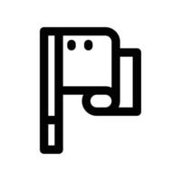 Flagge Symbol. Linie Symbol zum Ihre Webseite, Handy, Mobiltelefon, Präsentation, und Logo Design. vektor