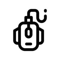 Maus Symbol. Linie Symbol zum Ihre Webseite, Handy, Mobiltelefon, Präsentation, und Logo Design. vektor
