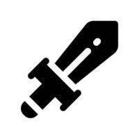 Schwert Symbol. Glyphe Symbol zum Ihre Webseite, Handy, Mobiltelefon, Präsentation, und Logo Design. vektor