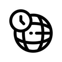 global Symbol. Linie Symbol zum Ihre Webseite, Handy, Mobiltelefon, Präsentation, und Logo Design. vektor