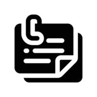 klebrig Hinweis Symbol. Glyphe Symbol zum Ihre Webseite, Handy, Mobiltelefon, Präsentation, und Logo Design. vektor