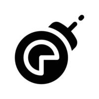 Frist Symbol. Glyphe Symbol zum Ihre Webseite, Handy, Mobiltelefon, Präsentation, und Logo Design. vektor