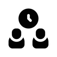 Arbeiten Symbol. Glyphe Symbol zum Ihre Webseite, Handy, Mobiltelefon, Präsentation, und Logo Design. vektor