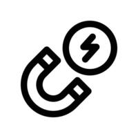 Magnet Symbol. Linie Symbol zum Ihre Webseite, Handy, Mobiltelefon, Präsentation, und Logo Design. vektor