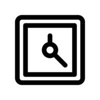 Uhr Symbol. Linie Symbol zum Ihre Webseite, Handy, Mobiltelefon, Präsentation, und Logo Design. vektor