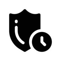 Schutz Symbol. Glyphe Symbol zum Ihre Webseite, Handy, Mobiltelefon, Präsentation, und Logo Design. vektor