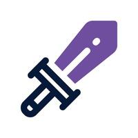Schwert Symbol. Dual Ton Symbol zum Ihre Webseite, Handy, Mobiltelefon, Präsentation, und Logo Design. vektor