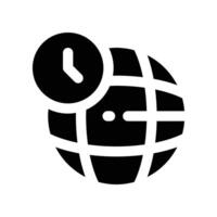 global ikon. glyf ikon för din hemsida, mobil, presentation, och logotyp design. vektor