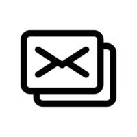 Email Symbol. Linie Symbol zum Ihre Webseite, Handy, Mobiltelefon, Präsentation, und Logo Design. vektor