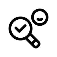 Suche Symbol. Linie Symbol zum Ihre Webseite, Handy, Mobiltelefon, Präsentation, und Logo Design. vektor