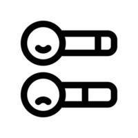 Reaktion Symbol. Linie Symbol zum Ihre Webseite, Handy, Mobiltelefon, Präsentation, und Logo Design. vektor